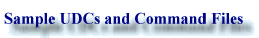 Sample UDCs and Command Files